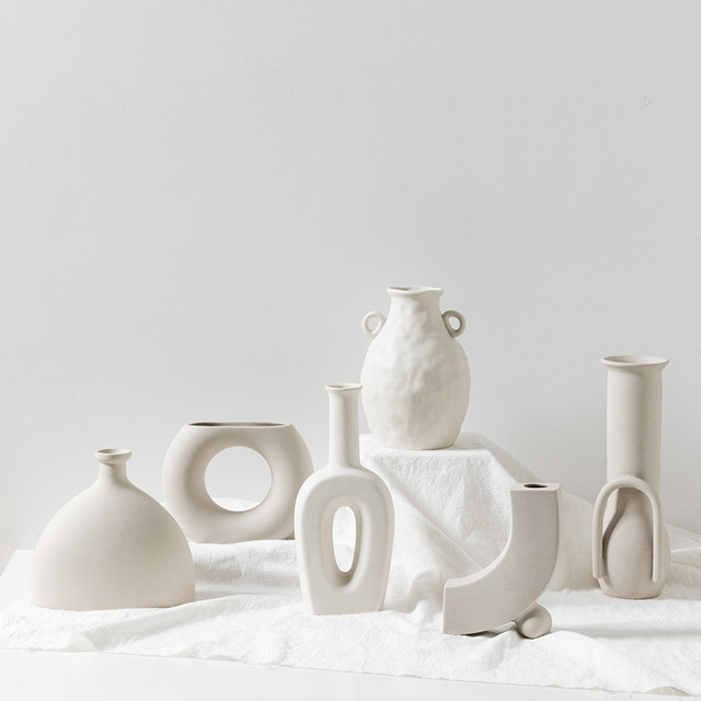 Abstract Ceramic Vase - Modern Sculptural Home Decor