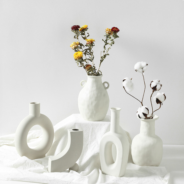 Abstract Ceramic Vase - Modern Sculptural Home Decor