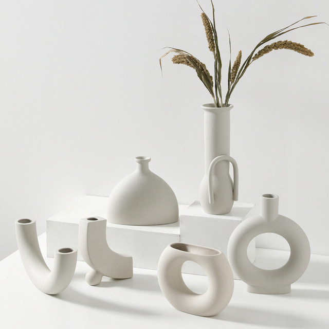 Abstract Ceramic Vase - Modern Sculptural Home Decor