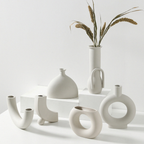 Abstract Ceramic Vase - Modern Sculptural Home Decor