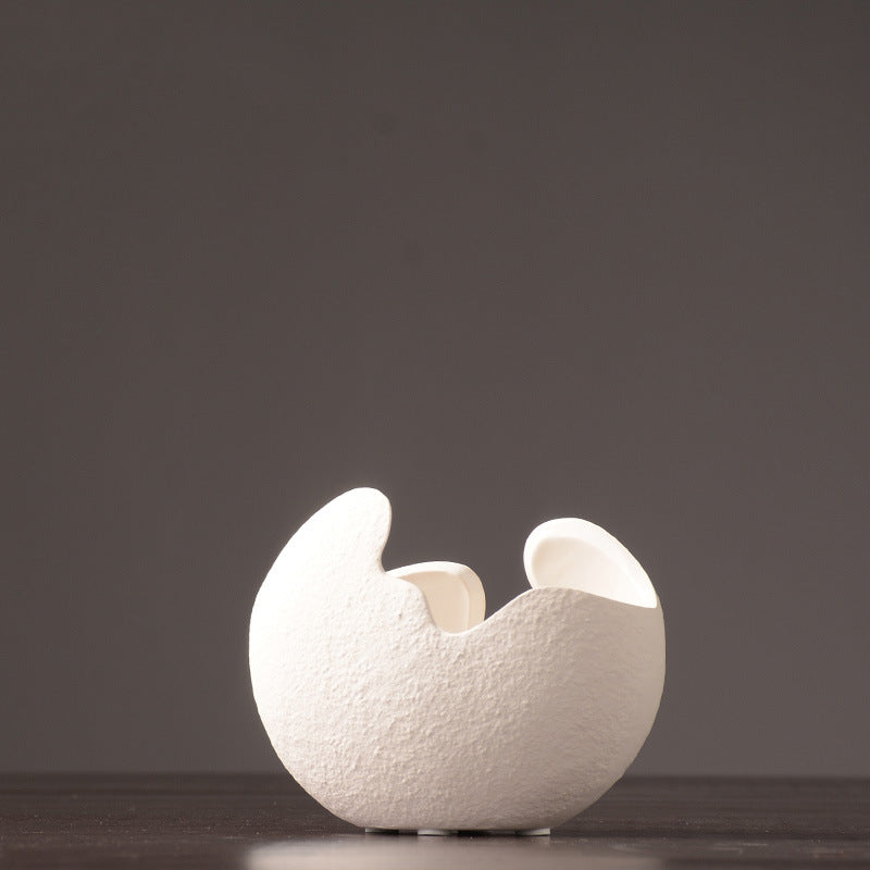 Organic Bubble Cloud Ceramic Vase - Textured Modern Minimalist Decor