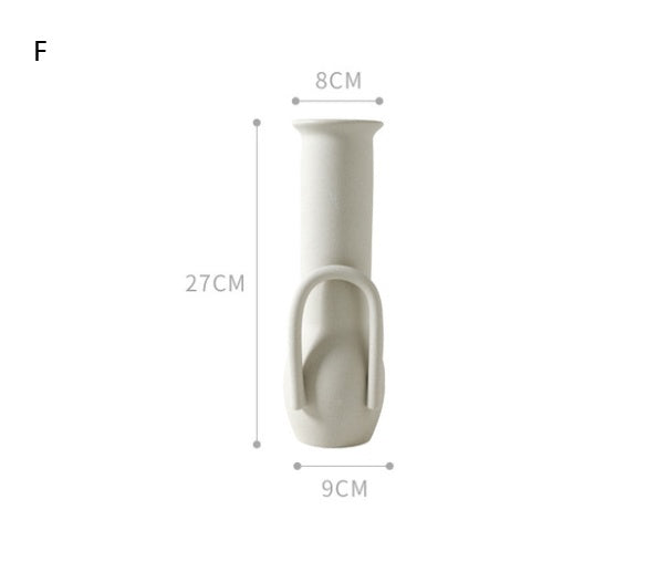 Abstract Ceramic Vase - Modern Sculptural Home Decor