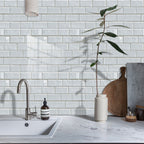 White Wall Stickers For Kitchen And Bathroom Walls