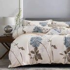 Big Flower Duvet Cover - Soft Botanical Bedroom Bedding