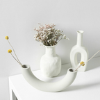 Abstract Ceramic Vase - Modern Sculptural Home Decor