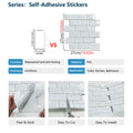 White Wall Stickers For Kitchen And Bathroom Walls
