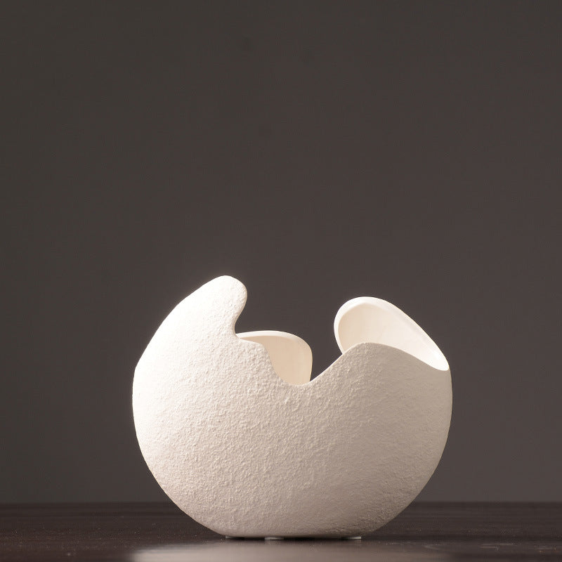 Organic Bubble Cloud Ceramic Vase - Textured Modern Minimalist Decor
