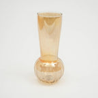 Amber Swirl Glass Vase - Whirlpool Design Statement Decor