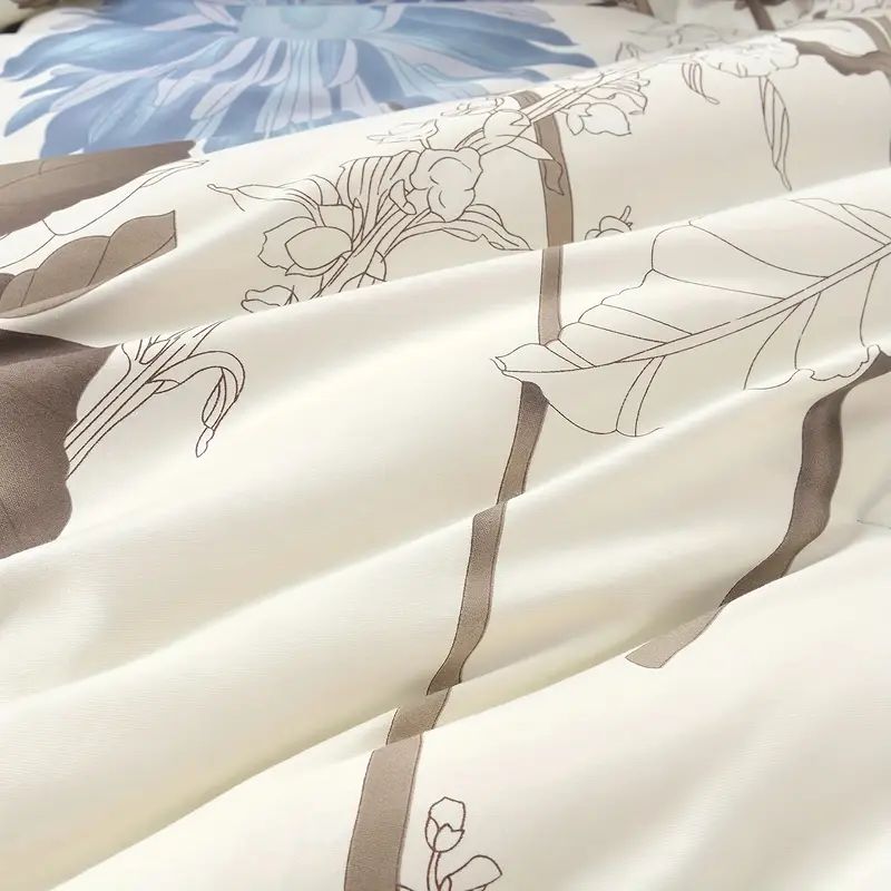 Big Flower Duvet Cover - Soft Botanical Bedroom Bedding