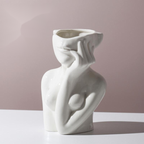 Abstract Female Body Ceramic Vase - Modern Sculptural Art Decor