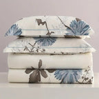 Big Flower Duvet Cover - Soft Botanical Bedroom Bedding